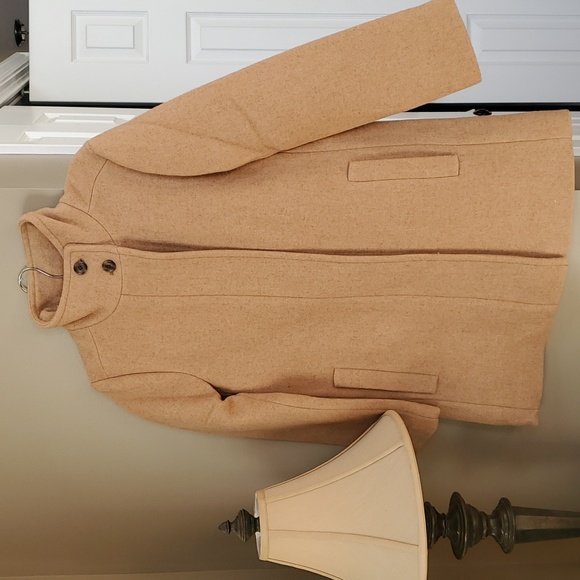 J. Crew | Button Neck City Coat in Heather Acorn - Picture 6 of 8